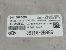 2015-2017 Hyundai Accent PCM Engine Control Computer ECU ECM PCU OEM P/N:39110-2BRG5 39110-2BRG7 Fits Fits 2015 2016 2017 OEM Used Auto Parts