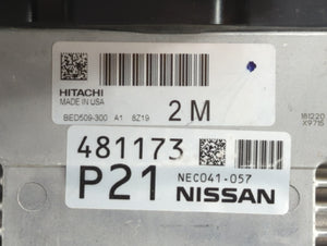 2019 Nissan Altima PCM Engine Control Computer ECU ECM PCU OEM P/N:NEC041-037 NEC050-691, BED509-300 A1, NEC041-056 Fits OEM Used Auto Parts