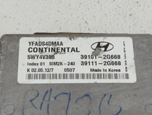 2011-2014 Hyundai Sonata PCM Engine Control Computer ECU ECM PCU OEM P/N:39111-2G669 39101-2G667 Fits Fits 2011 2012 2013 2014 OEM Used Auto Parts