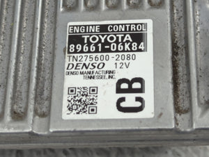 2014 Toyota Camry PCM Engine Control Computer ECU ECM PCU OEM P/N:89661-06K83 89661-06K84 Fits OEM Used Auto Parts