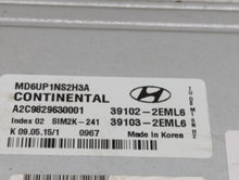 2014-2016 Hyundai Elantra PCM Engine Control Computer ECU ECM PCU OEM P/N:39103-2EML5 39102-2EML5 Fits Fits 2014 2015 2016 OEM Used Auto Parts