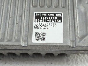 2016-2017 Toyota Prius C PCM Engine Control Computer ECU ECM PCU OEM P/N:89661-5C750 Fits Fits 2016 2017 OEM Used Auto Parts