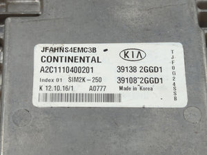 2016-2018 Kia Optima PCM Engine Control Computer ECU ECM PCU OEM P/N:39138-2GGD2 39108-2GGD2, 39138-2GGD0 Fits Fits 2016 2017 2018 OEM Used Auto Parts