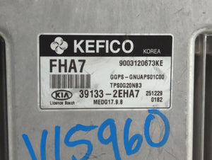 2016 Kia Soul PCM Engine Control Computer ECU ECM PCU OEM P/N:39131-2EHA7 39133-2EHA7 Fits OEM Used Auto Parts