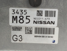 2013-2015 Nissan Sentra PCM Engine Control Computer ECU ECM PCU OEM P/N:BEM404-300 A1 NEC001-666 Fits Fits 2013 2014 2015 OEM Used Auto Parts