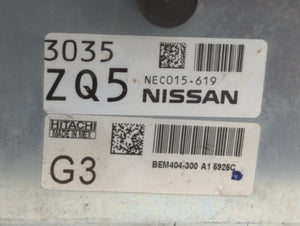 2013-2015 Nissan Sentra PCM Engine Control Computer ECU ECM PCU OEM P/N:BEM404-300 A1 NEC001-666 Fits Fits 2013 2014 2015 OEM Used Auto Parts