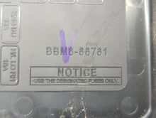 2011 Mazda 3 Fusebox Fuse Box Panel Relay Module P/N:BBM6-66791 Fits OEM Used Auto Parts