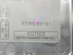 2011 Mazda 3 Fusebox Fuse Box Panel Relay Module P/N:BBM5-66761 BBM6-66791 Fits OEM Used Auto Parts