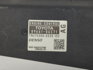 2007 Toyota Camry PCM Engine Control Computer ECU ECM PCU OEM P/N:89661-33B90 89661-06C70, 89661-33B71, 89661-06C71 Fits OEM Used Auto Parts