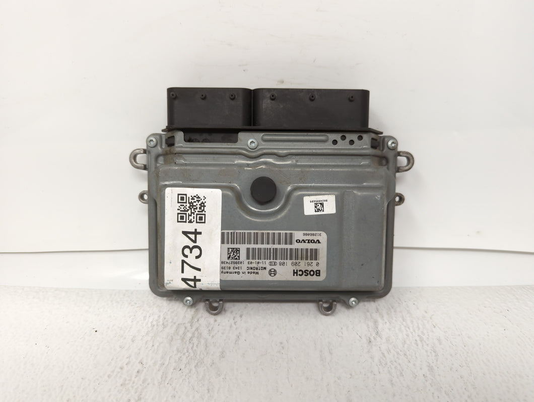 2012 Volvo S60 PCM Engine Control Computer ECU ECM PCU OEM P/N:0 261 209 108 31286086, 1343 0003 Fits OEM Used Auto Parts