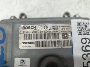 2012 Volvo S60 PCM Engine Control Computer ECU ECM PCU OEM P/N:0 261 209 108 31286086, 1343 0003 Fits OEM Used Auto Parts