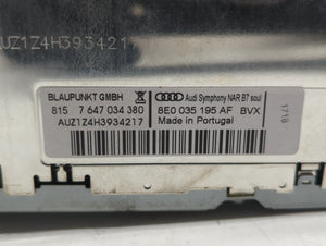 2007 Audi A4 Quattro Radio AM FM Cd Player Receiver Replacement P/N:8E0 035 195 AF 7 646 019 380 Fits OEM Used Auto Parts