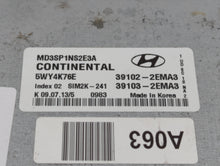 2011-2013 Hyundai Elantra PCM Engine Control Computer ECU ECM PCU OEM P/N:39102-2EMN2 39103-2EMN2 Fits Fits 2011 2012 2013 OEM Used Auto Parts