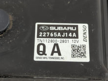 2016 Subaru Legacy PCM Engine Control Computer ECU ECM PCU OEM P/N:22765AJ14A Fits OEM Used Auto Parts