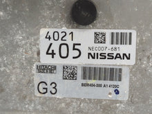 2015 Nissan Altima PCM Engine Control Computer ECU ECM PCU OEM P/N:NEC007-681 BEM404-300 A1, NEC001-666 Fits Fits 2013 2014 OEM Used Auto Parts