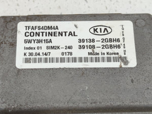 2015 Kia Optima PCM Engine Control Computer ECU ECM PCU OEM P/N:39138-2GBH6 39108-2GBH6 Fits OEM Used Auto Parts