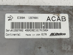 2017 Chevrolet Traverse PCM Engine Control Computer ECU ECM PCU OEM P/N:12667002 12698026, 12673932, 12708794 Fits Fits 2018 2019 OEM Used Auto Parts