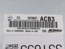 2017-2018 Chevrolet Trax PCM Engine Control Computer ECU ECM PCU OEM P/N:12679097 12692201, 12685936 Fits Fits 2017 2018 2019 OEM Used Auto Parts