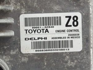 2014 Toyota Corolla PCM Engine Control Computer ECU ECM PCU OEM P/N:89661-0ZB40 89661-0ZB41 Fits OEM Used Auto Parts