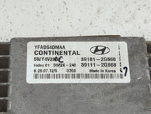 2011-2014 Hyundai Sonata PCM Engine Control Computer ECU ECM PCU OEM P/N:39111-2G669 39101-2G667 Fits Fits 2011 2012 2013 2014 OEM Used Auto Parts