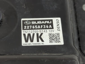 2015 Subaru Legacy PCM Engine Control Computer ECU ECM PCU OEM P/N:22765AK16A 2765AF36C, 22765AF36A, 22765AF36B Fits OEM Used Auto Parts