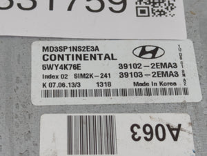 2011-2013 Hyundai Elantra PCM Engine Control Computer ECU ECM PCU OEM P/N:39102-2EMN2 39103-2EMN2 Fits Fits 2011 2012 2013 OEM Used Auto Parts