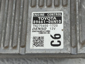 2015 Toyota Camry PCM Engine Control Computer ECU ECM PCU OEM P/N:89661-06N10 89661-06N11 Fits OEM Used Auto Parts