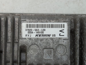 2013 Honda Accord PCM Engine Control Computer ECU ECM PCU OEM P/N:39101-3LMN2 37820-5A3-L58, 37820-5A3-L59, 37820-5A3-L57 Fits OEM Used Auto Parts