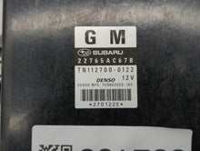 2012 Subaru Legacy PCM Engine Control Computer ECU ECM PCU OEM P/N:22765AC67B Fits OEM Used Auto Parts