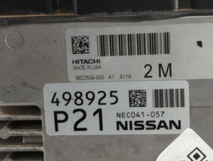 2019 Nissan Altima PCM Engine Control Computer ECU ECM PCU OEM P/N:NEC041-037 NEC050-691, BED509-300 A1, NEC041-056 Fits OEM Used Auto Parts