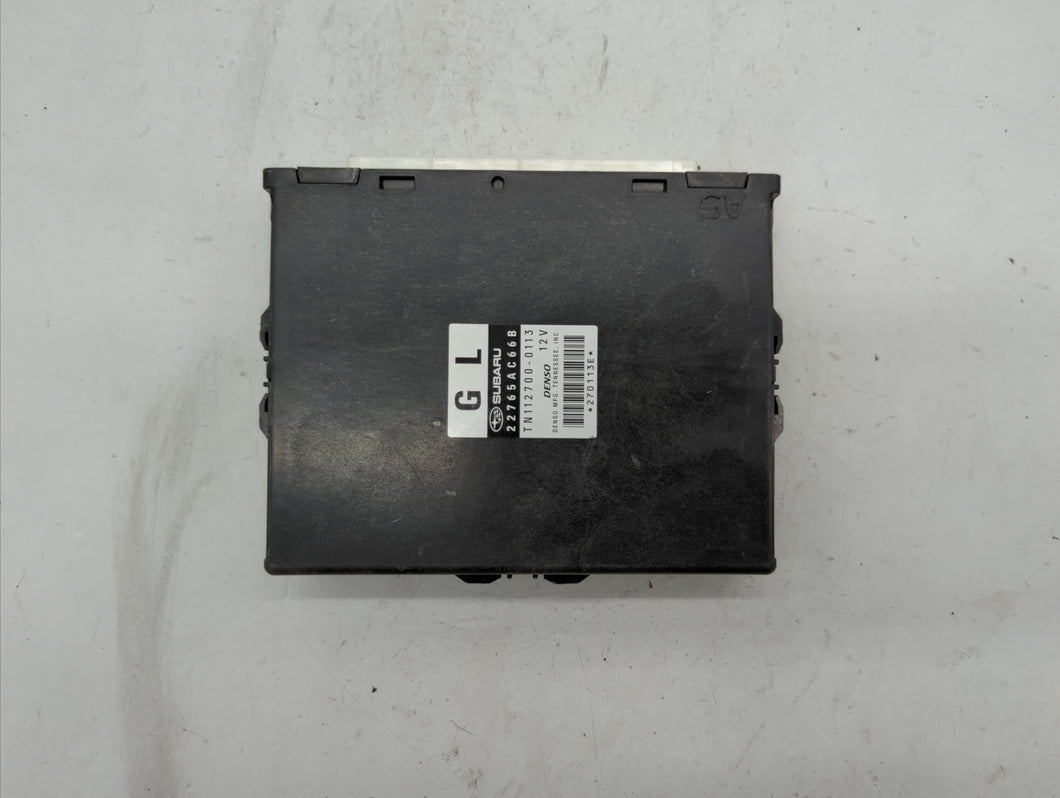 2012 Subaru Legacy PCM Engine Control Computer ECU ECM PCU OEM P/N:22765AC66B Fits OEM Used Auto Parts