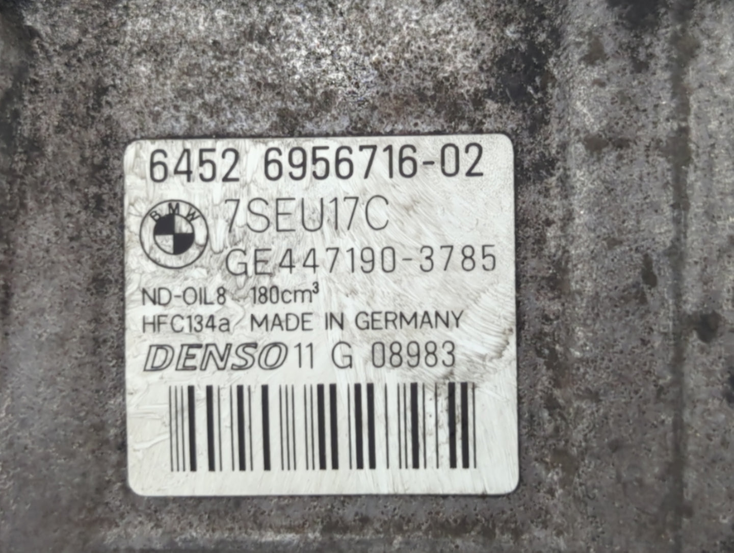 2006-2006 Bmw 330i Air Conditioning A/c Ac Compressor Oem - Oemusedautoparts1.com