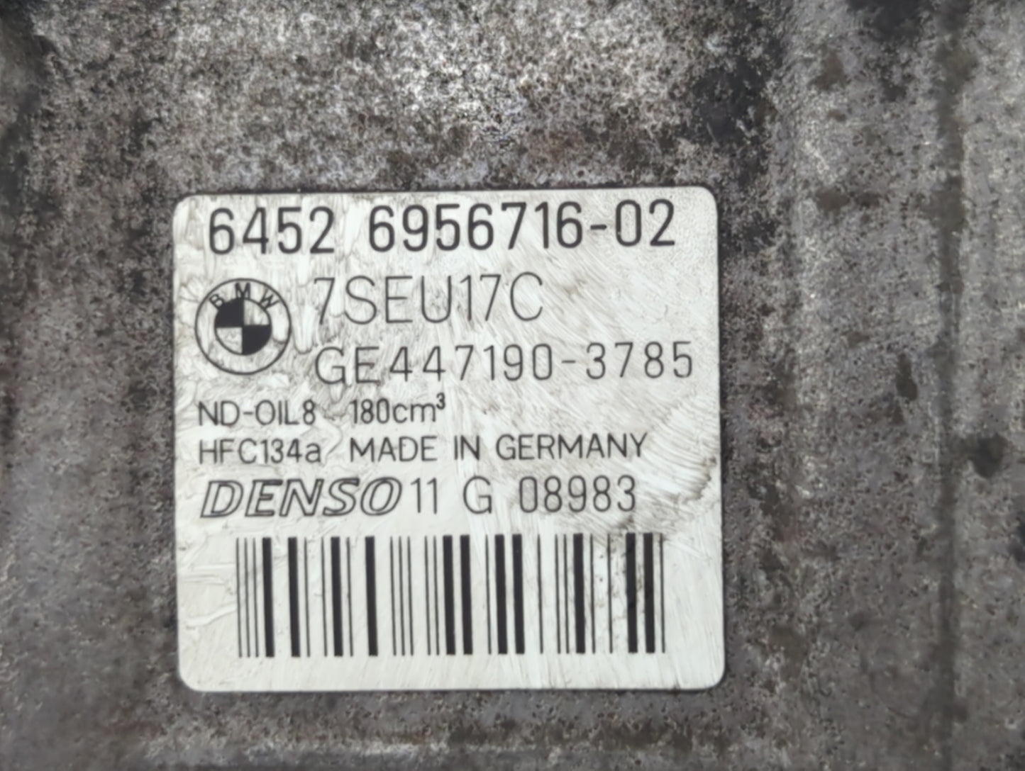 2006-2006 Bmw 330i Air Conditioning A/c Ac Compressor Oem - Oemusedautoparts1.com