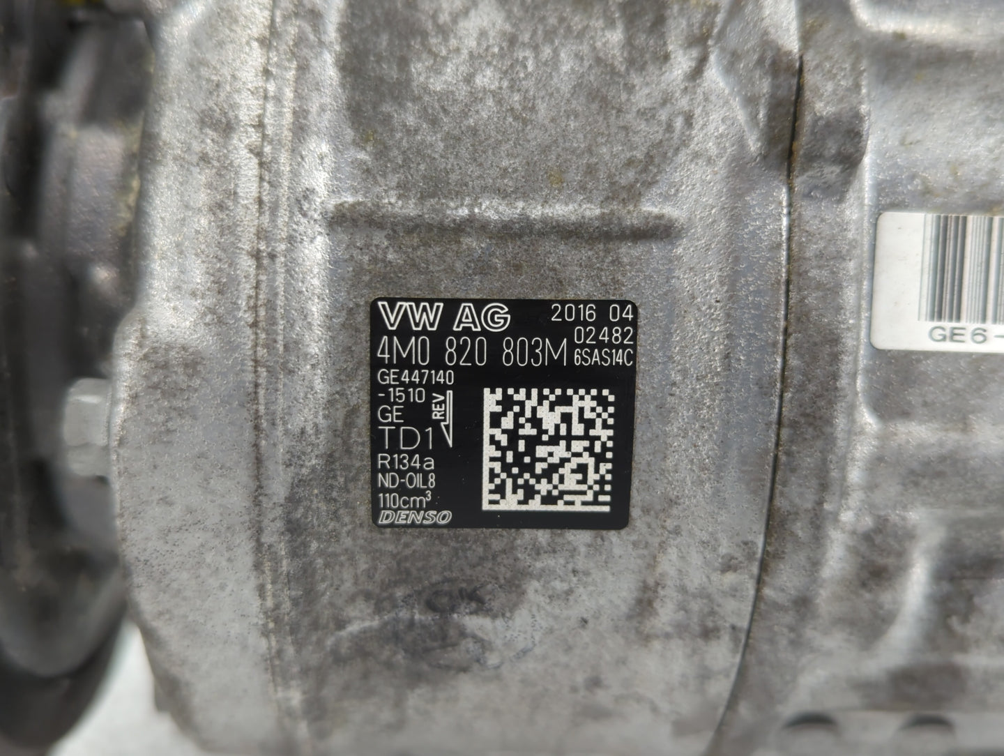 2016-2016 Audi A6 Air Conditioning A/c Ac Compressor Oem - Oemusedautoparts1.com