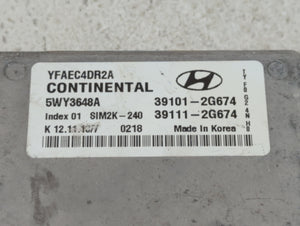 2011-2014 Hyundai Sonata PCM Engine Control Computer ECU ECM PCU OEM P/N:39111-2G674 39101-2G672 Fits Fits 2011 2012 2013 2014 OEM Used Auto Parts