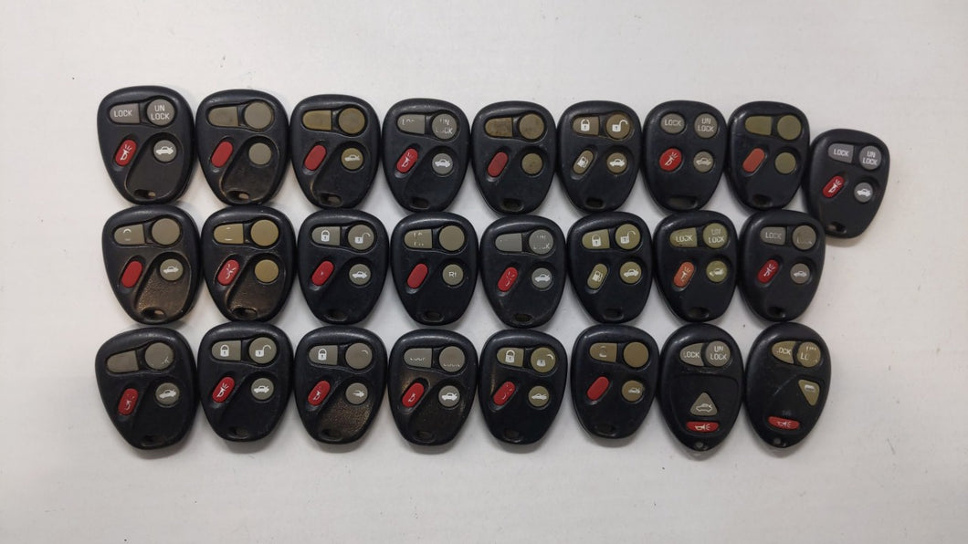 Lot of 25 Chevrolet Keyless Entry Remote Fob KOBUT1BT | N5F250738 |