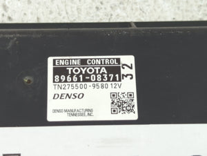 2013-2014 Toyota Sienna PCM Engine Control Computer ECU ECM PCU OEM P/N:89661-08371 89661-08370 Fits Fits 2013 2014 OEM Used Auto Parts