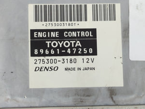 2008-2009 Toyota Prius PCM Engine Control Computer ECU ECM PCU OEM P/N:89661-47250 Fits Fits 2008 2009 OEM Used Auto Parts