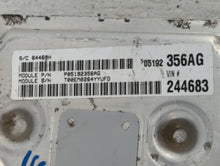 2014 Fiat 500 PCM Engine Control Computer ECU ECM PCU OEM P/N:P05192356AG P68086287AE, P05192356AE Fits OEM Used Auto Parts