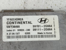 2011-2014 Hyundai Sonata PCM Engine Control Computer ECU ECM PCU OEM P/N:39111-2G672 39101-2G672 Fits Fits 2011 2012 2013 2014 OEM Used Auto Parts