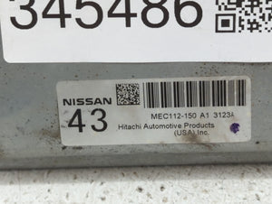 2011-2013 Nissan Altima PCM Engine Control Computer ECU ECM PCU OEM P/N:MEC114-100 MEC112-130 B1 Fits Fits 2011 2012 2013 OEM Used Auto Parts