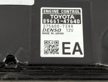 2016 Toyota Prius PCM Engine Control Computer ECU ECM PCU OEM P/N:89661-47640 Fits OEM Used Auto Parts