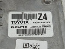 2016 Toyota Corolla PCM Engine Control Computer ECU ECM PCU OEM P/N:89661-0Z640 Fits OEM Used Auto Parts