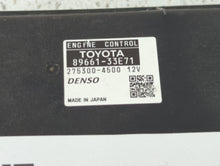 2008-2009 Lexus Es350 PCM Engine Control Computer ECU ECM PCU OEM P/N:89661-33E71 89661-33E70 Fits Fits 2008 2009 OEM Used Auto Parts