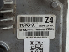 2015 Toyota Corolla PCM Engine Control Computer ECU ECM PCU OEM P/N:89661-0Z640 Fits OEM Used Auto Parts