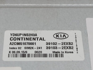 2016 Kia Forte PCM Engine Control Computer ECU ECM PCU OEM P/N:39103-2EXB2 39102-2EXB2, 39106-2EXB2, 39107-2EXB2 Fits OEM Used Auto Parts