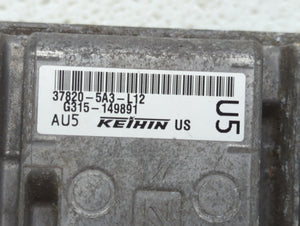 2014 Honda Accord PCM Engine Control Computer ECU ECM PCU OEM P/N:37820-5A3-L12 37820-5A2-B52, 37820-5A3-L11 Fits OEM Used Auto Parts