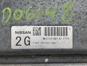 2011 Nissan Rogue PCM Engine Control Computer ECU ECM PCU OEM P/N:MEC112-061 A1 MEC112-061 D1, MEC112-060 A1, MEC112-060 D1 Fits OEM Used Auto Parts