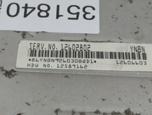 2007 Chevrolet Silverado 1500 Classic PCM Engine Control Computer ECU ECM PCU OEM P/N:12576106 12589162 Fits OEM Used Auto Parts