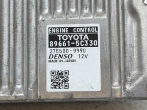 2014 Toyota Prius C PCM Engine Control Computer ECU ECM PCU OEM P/N:89661-5C330 Fits OEM Used Auto Parts